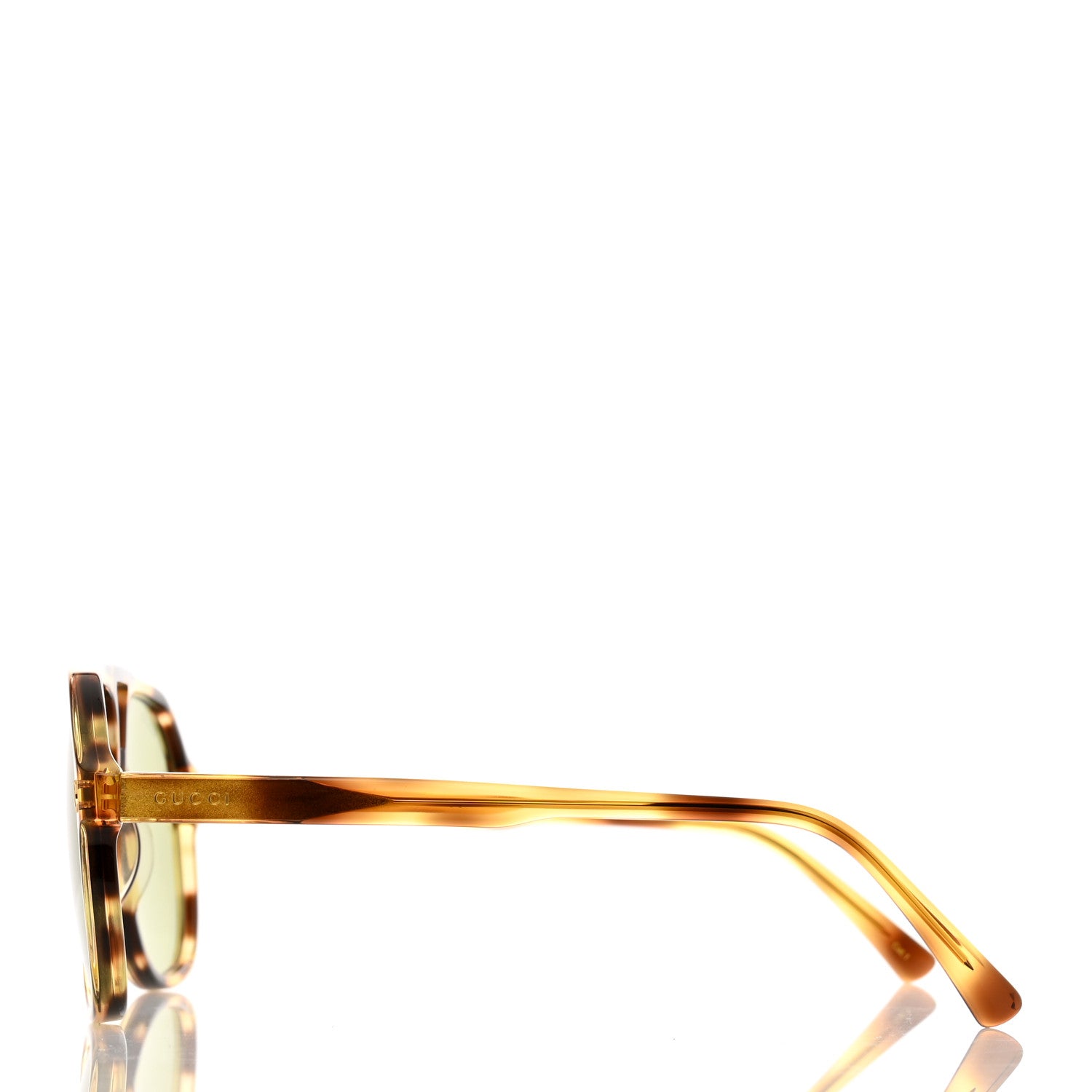 Gucci Acetate Aviator Sunglasses GG0142S Tortoise 3 of 7