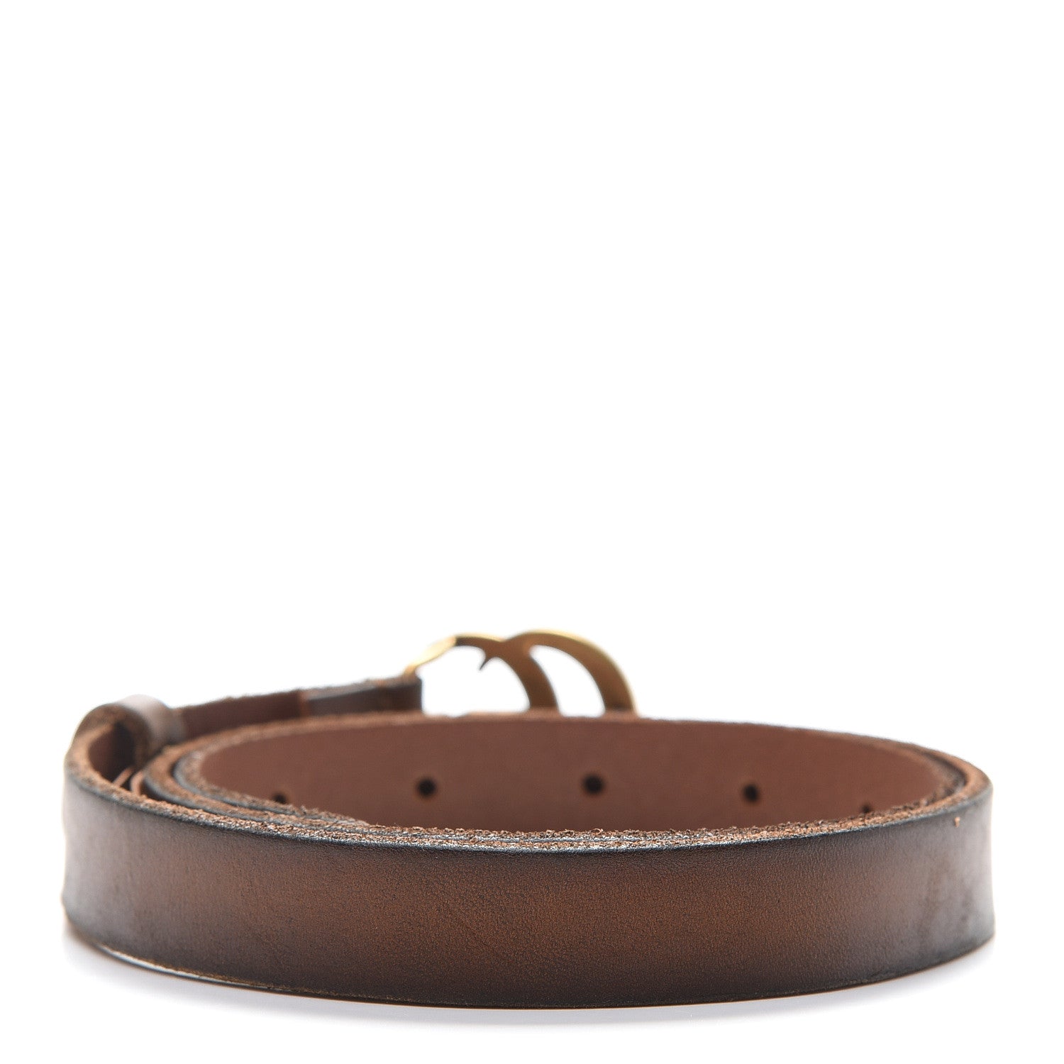 Gucci Faded Calfskin Double G 20mm Belt 75 30 Cuir 2 of 5