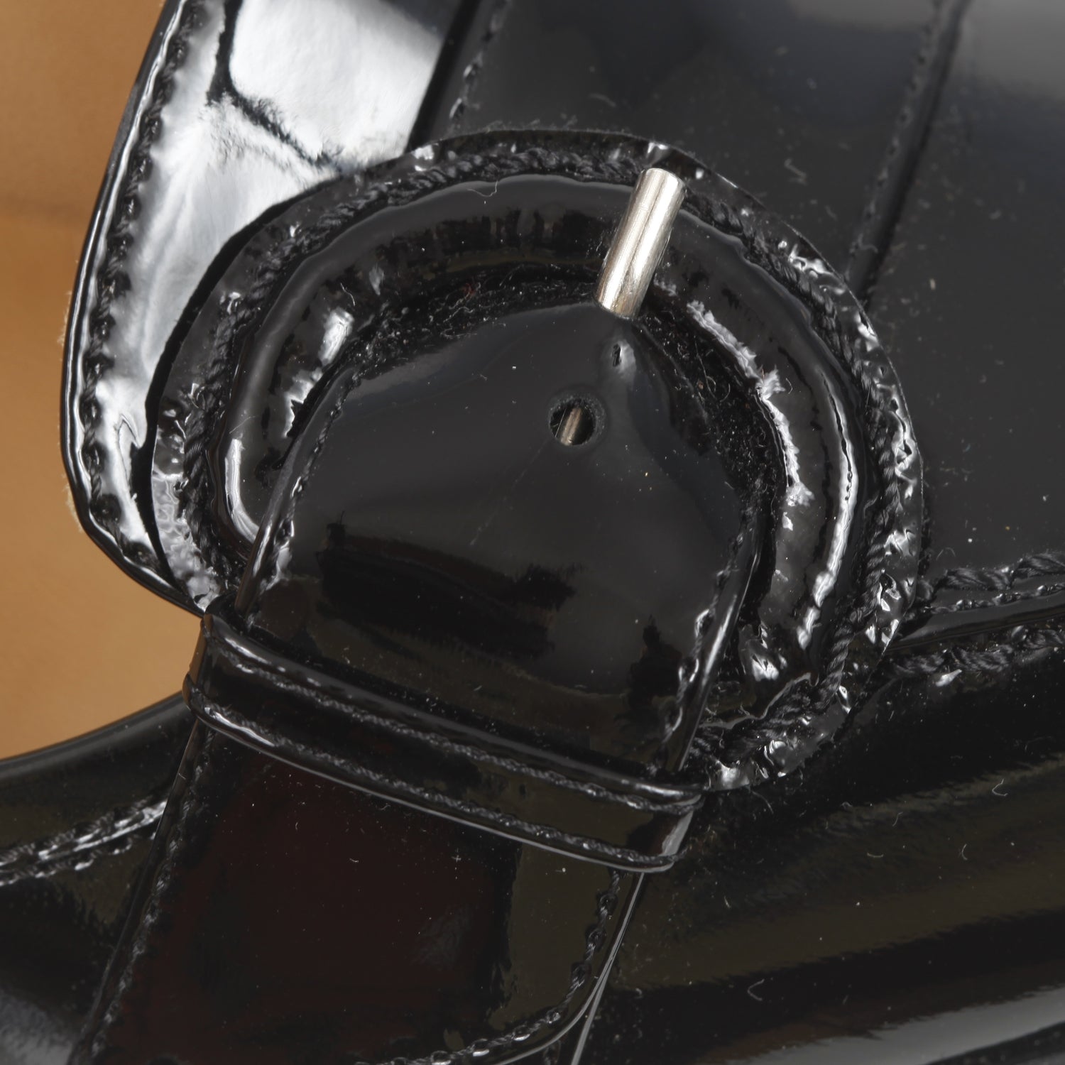 Hermes Patent Leather Heels 36 Black 7 of 8
