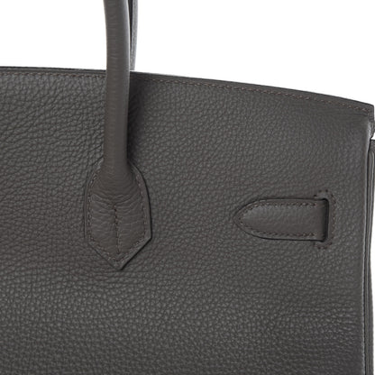 Hermes Togo Birkin 35 Etain 8 of 37