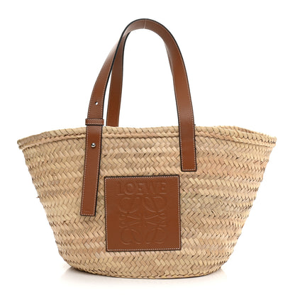 Loewe Raffia Large Basket Tote Bag Natural Tan 1 of 12