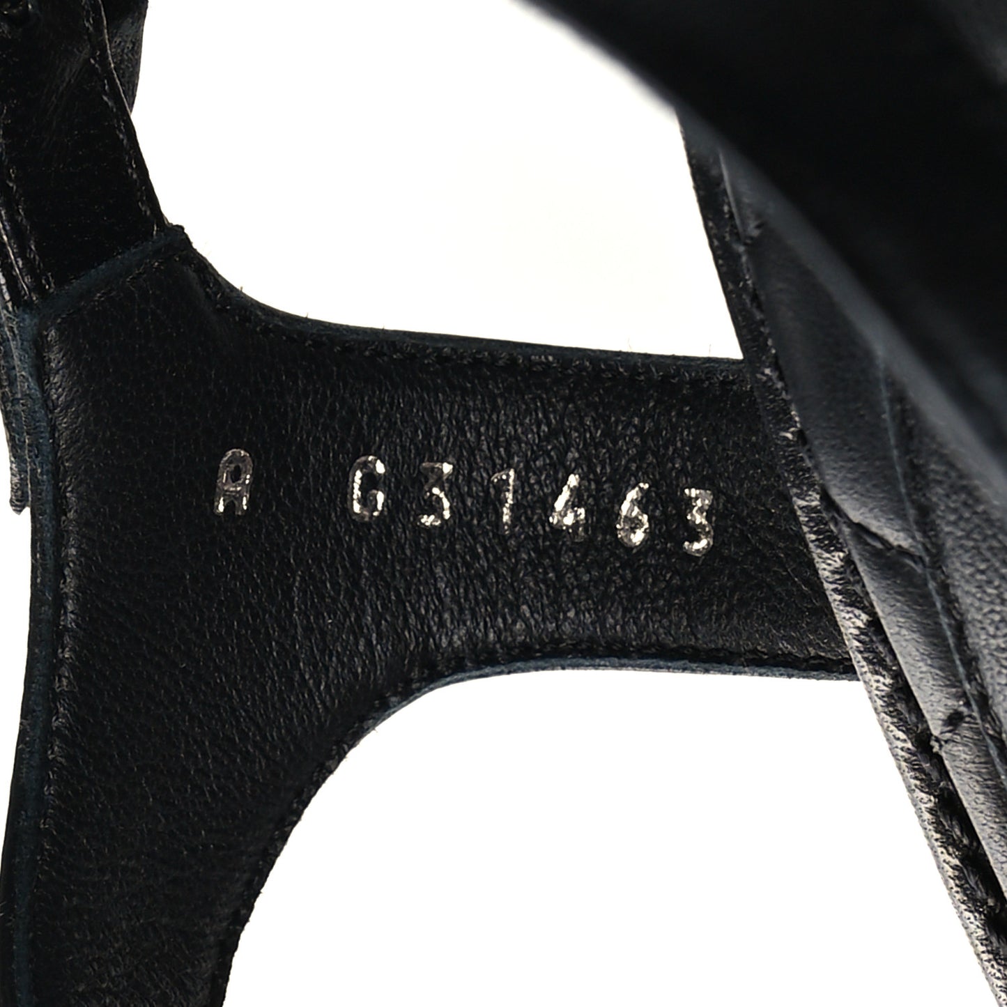 Lambskin Chain CC Thong Sandals 38 Black