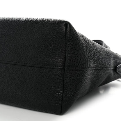 Prada Vitello Daino Small Tote Black 9 of 12