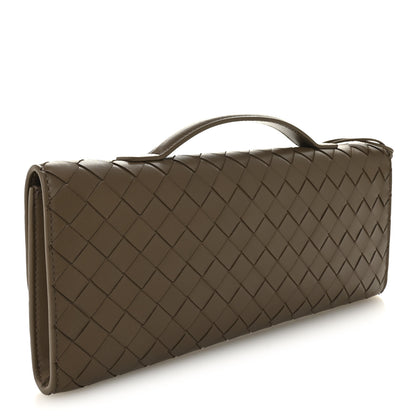 Bottega Veneta Nappa Intrecciato Long Andiamo Top Handle Clutch Pinecone 3 of 7