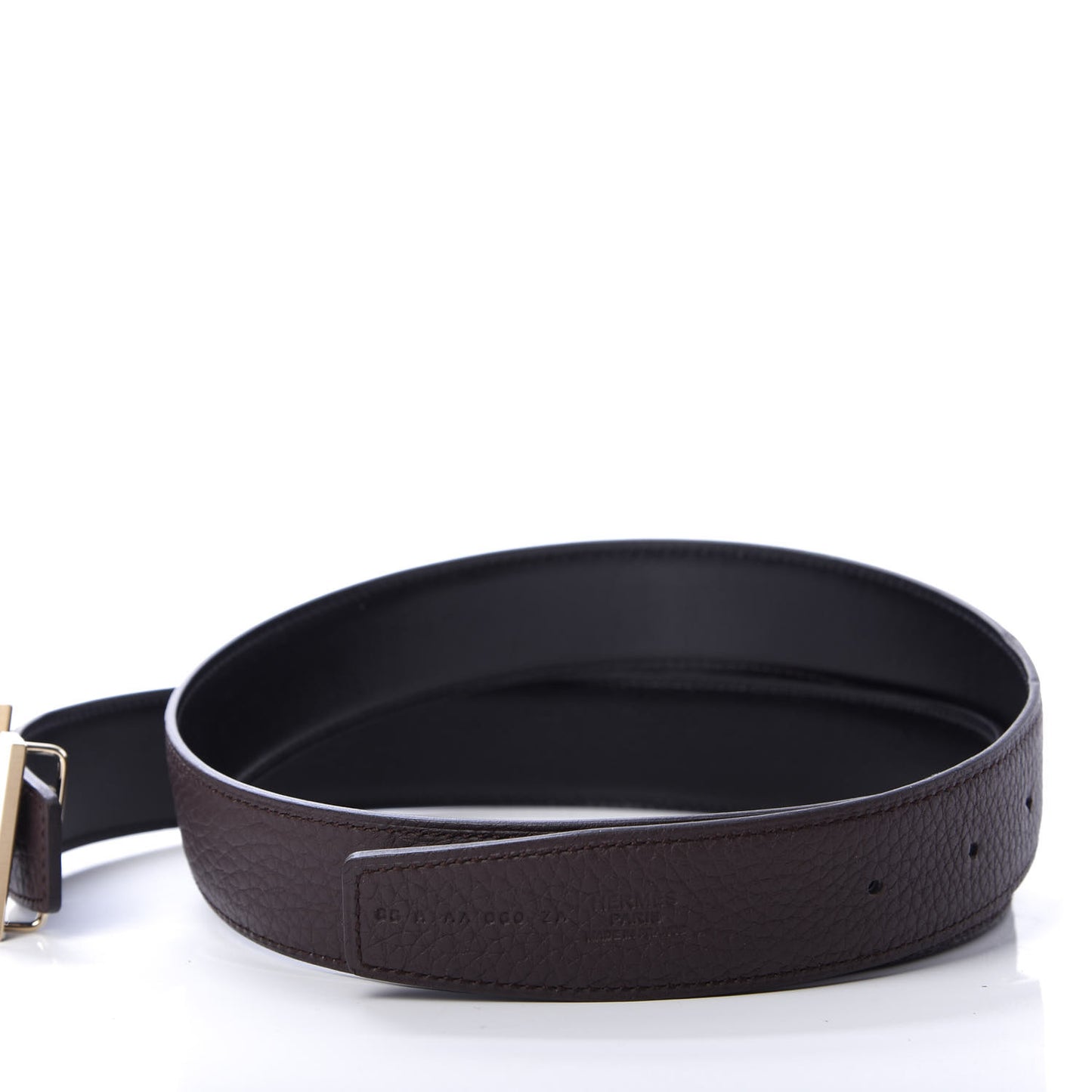 Box Togo 32mm Quizz H Belt 85 Black Chocolate