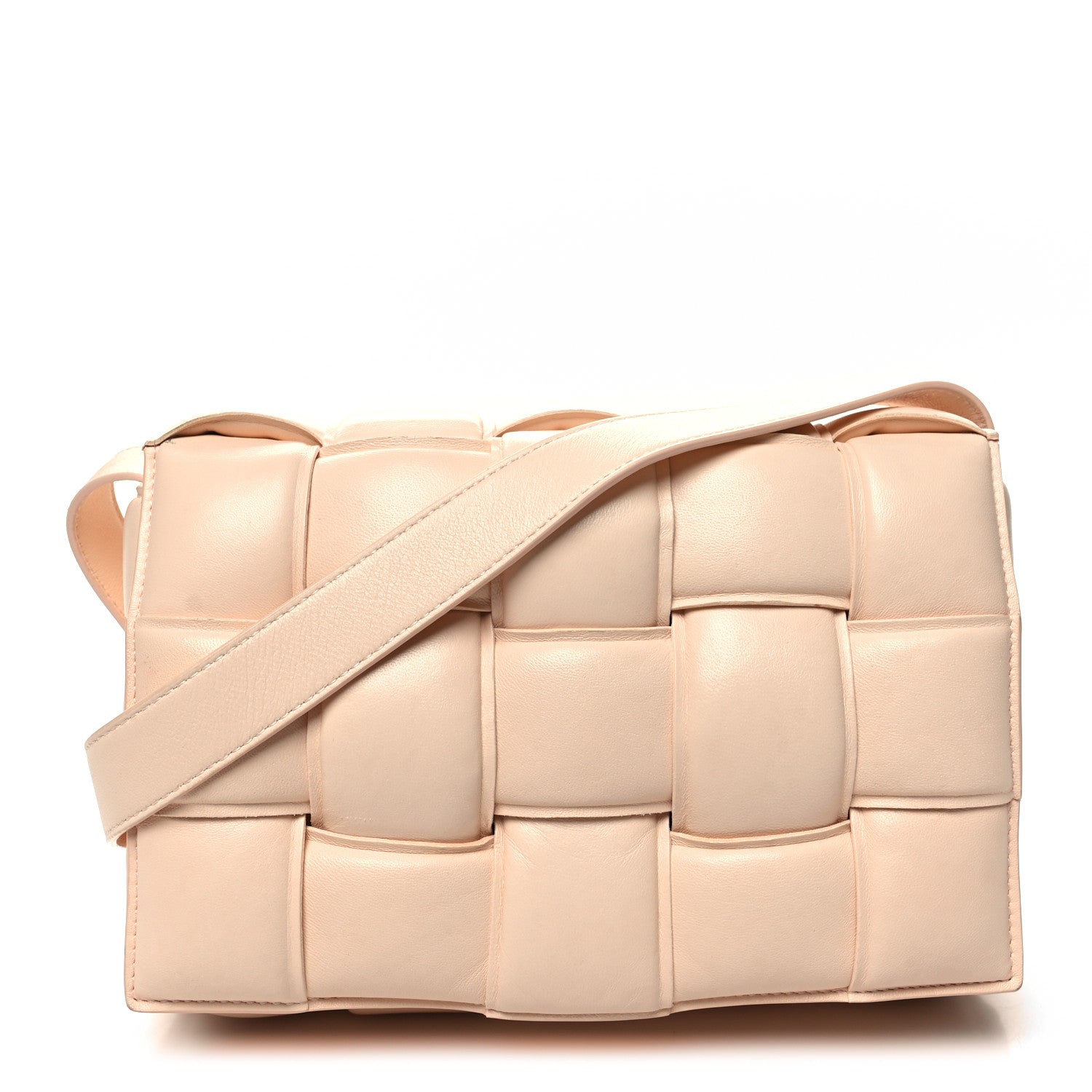 Bottega Veneta Nappa Maxi Intreccio Padded Cassette Crossbody Bag Melon Washed 1 of 11