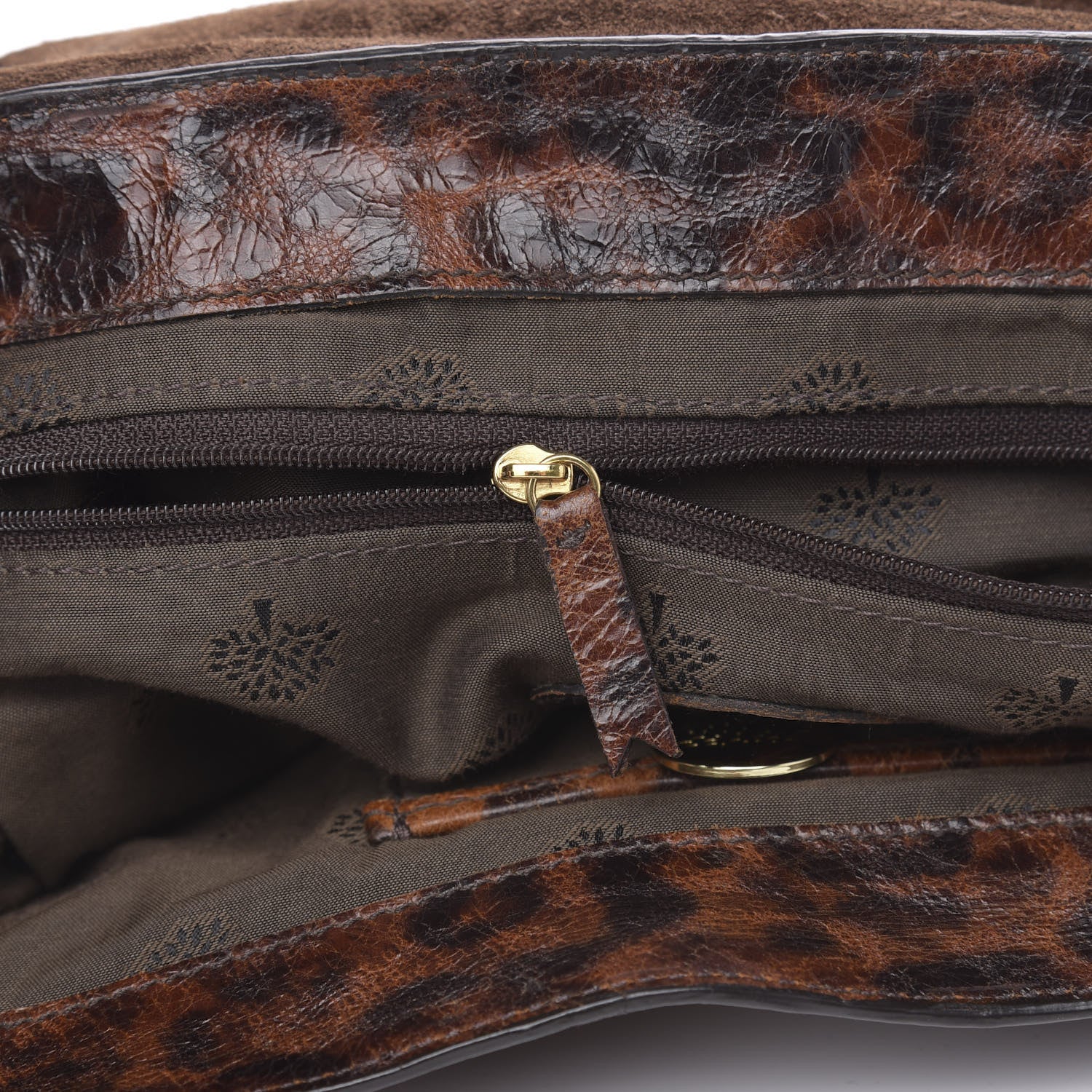 Mulberry Shiny Leopard Oversized Alexa Dark Oak 16 of 17