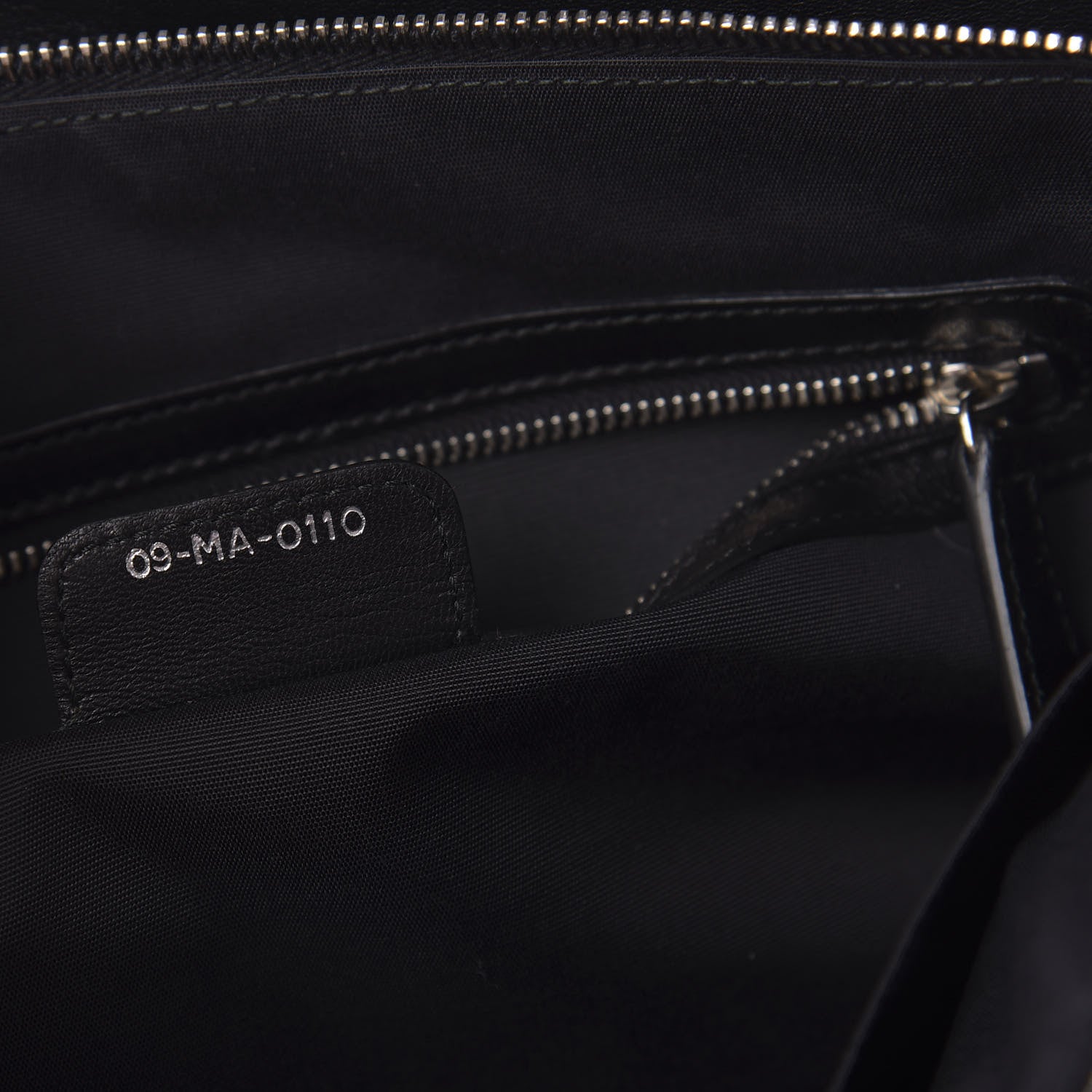Christian Dior Lambskin Cannage Medium Granville Tote Black 10 of 14