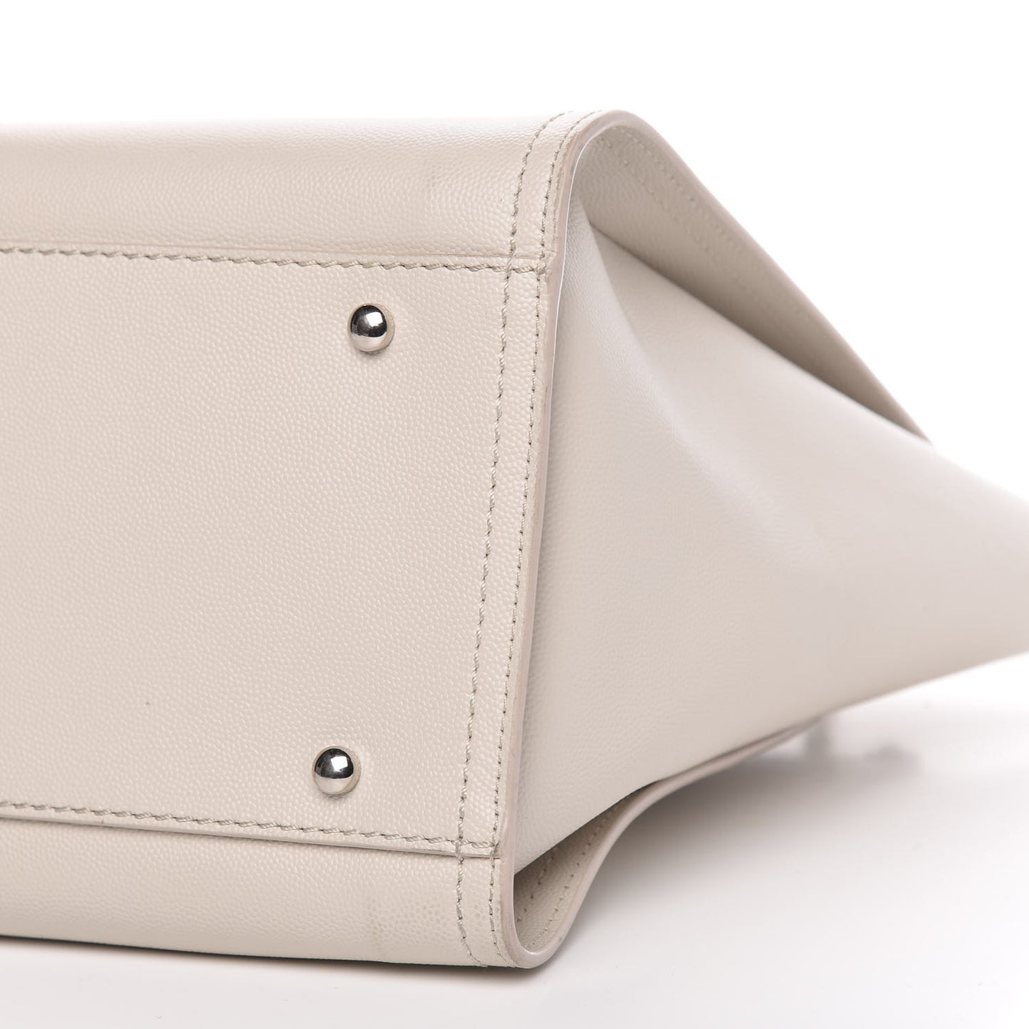 Caviar Small Studded Deauville Tote Ivory