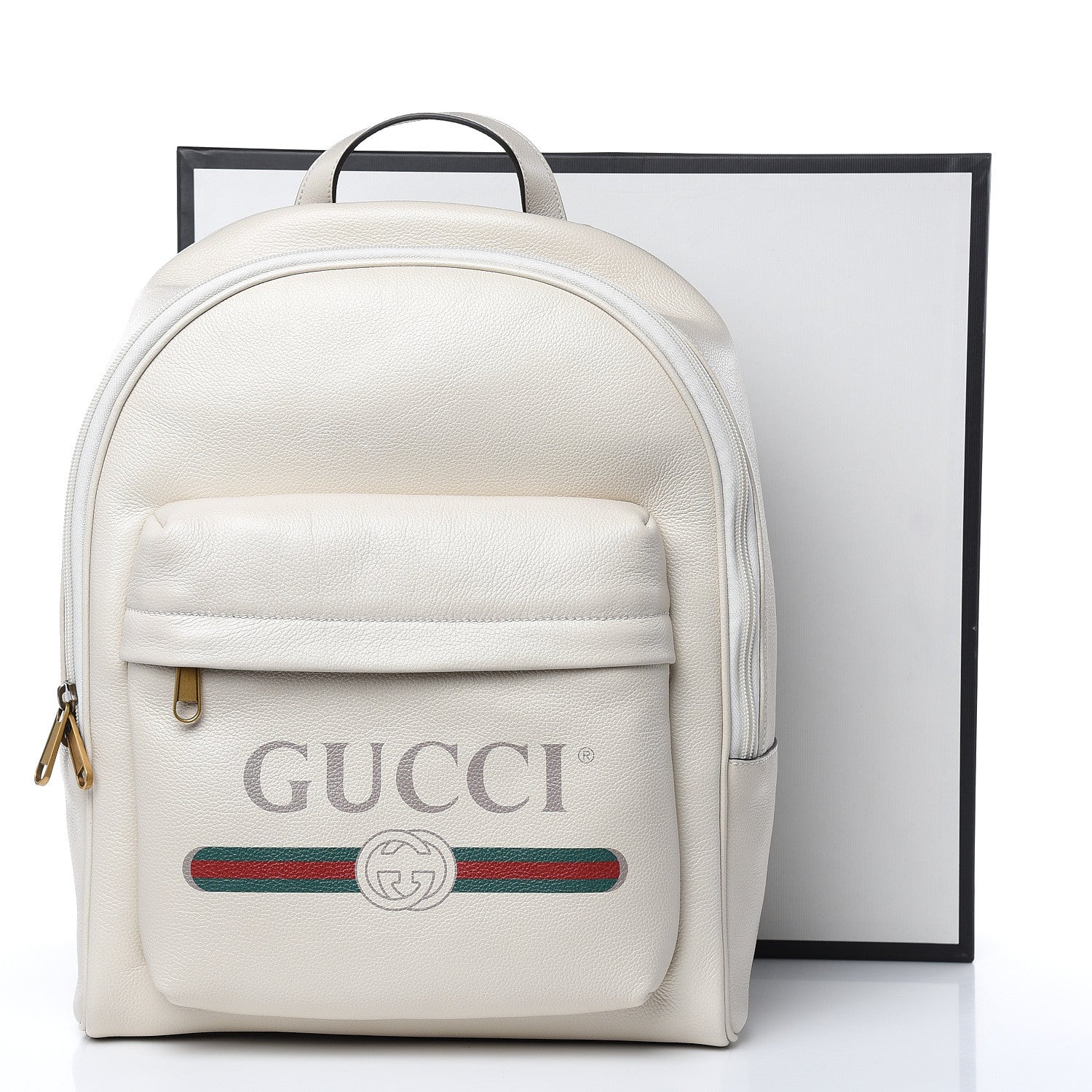 Gucci Calfskin Logo Day Backpack Mystic White 11 of 11