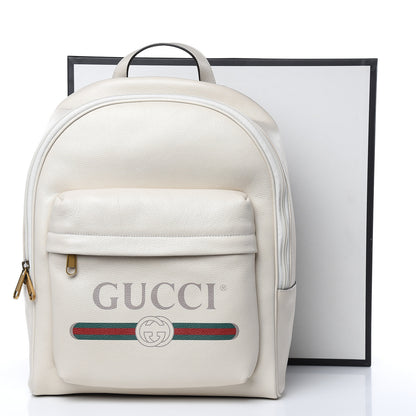Gucci Calfskin Logo Day Backpack Mystic White 11 of 11