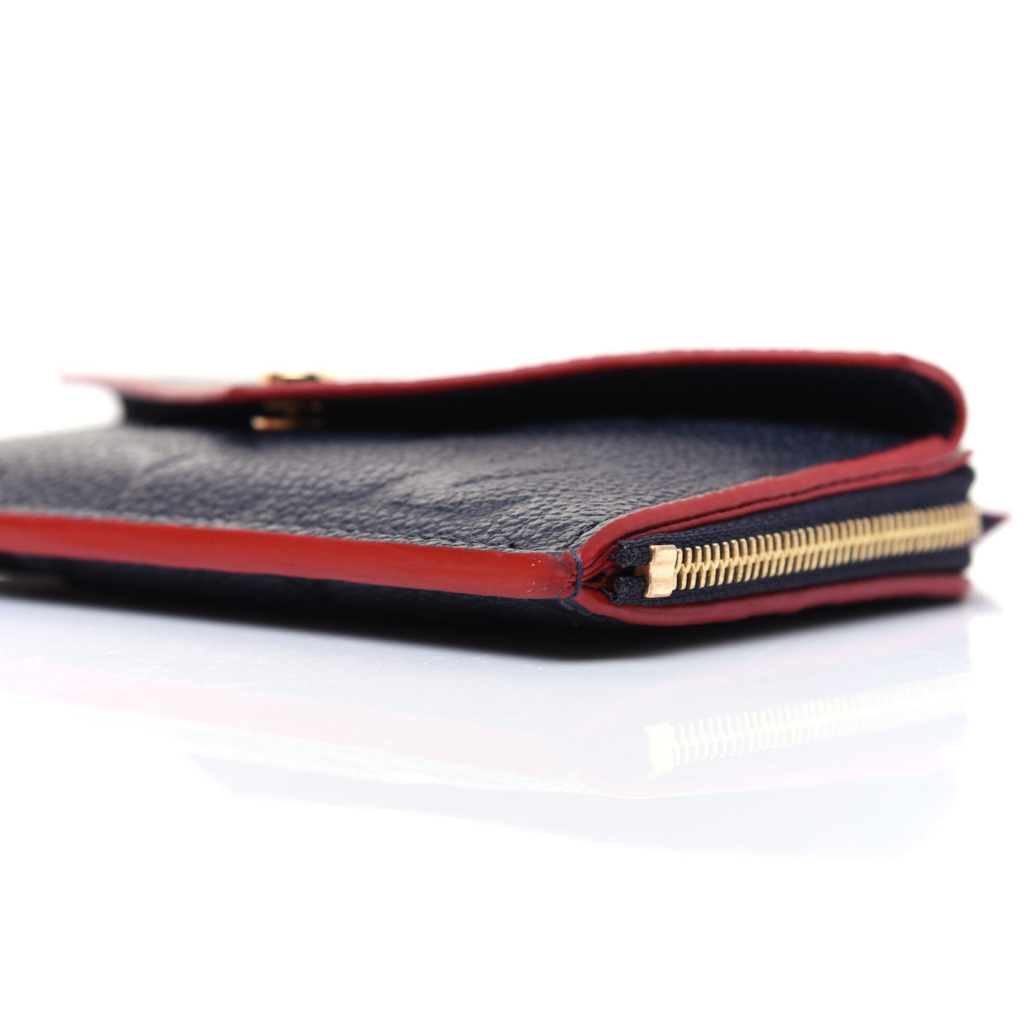 Empreinte Recto Verso Card Holder Marine Rouge
