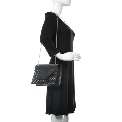 Saint Laurent Calfskin Studded Medium Betty Black 2 of 15