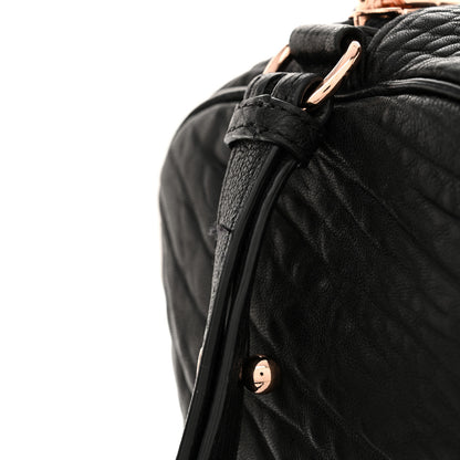 Alexander Wang Pebbled Lambskin Rocco Black Rose Gold Hardware 10 of 13