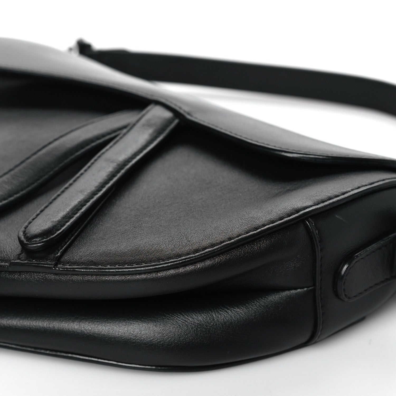 Christian Dior Ultra Matte Calfskin Saddle Bag Black 10 of 16