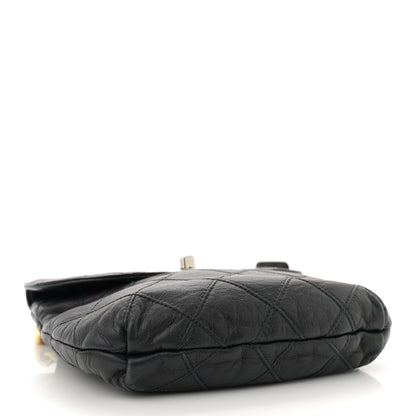 Chanel Lambskin Diamond Stitched Flap Waist Belt Bag 80 32 Black 4 of 10