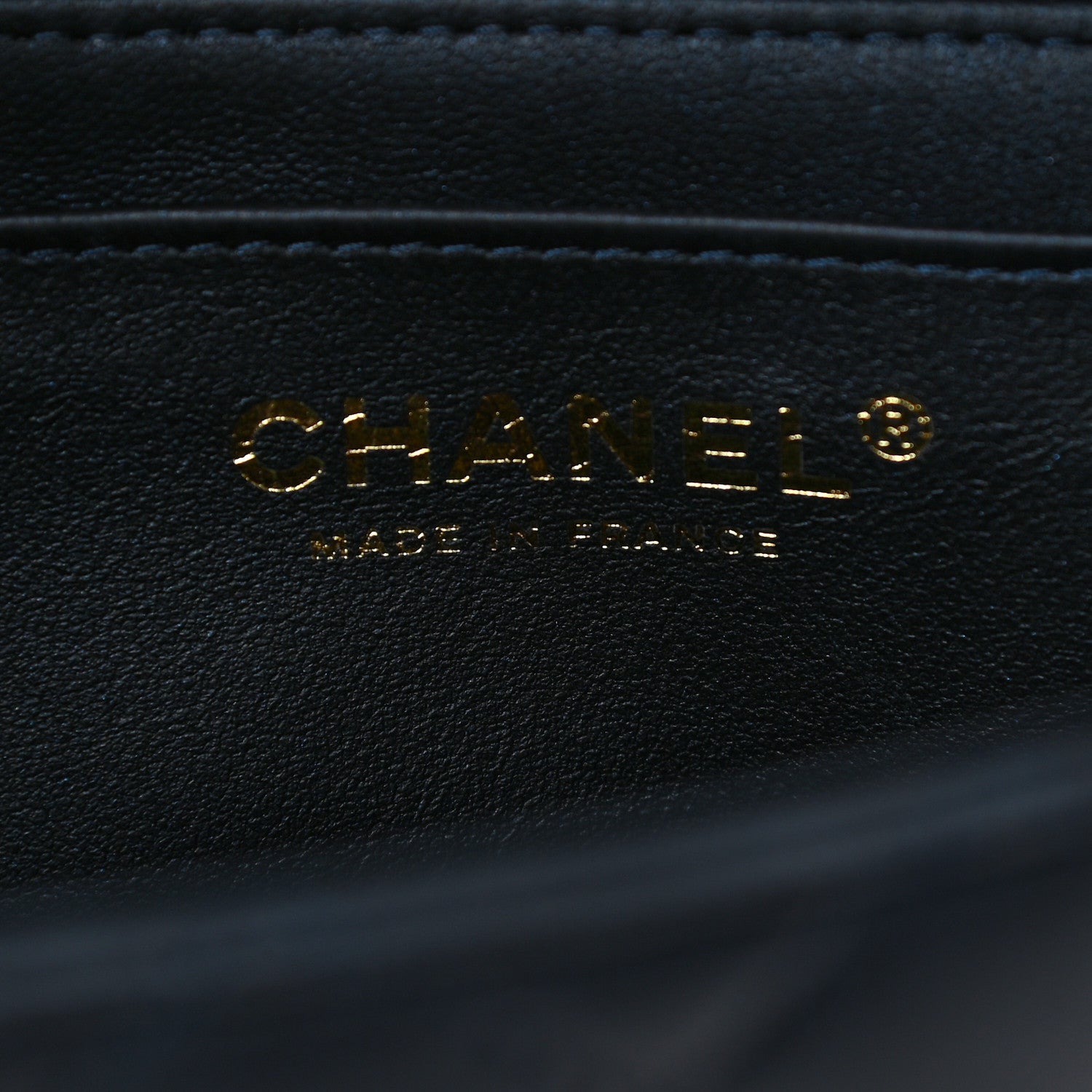 Chanel Lambskin Quilted Mini Top Handle Rectangular Flap Navy Blue 6 of 12