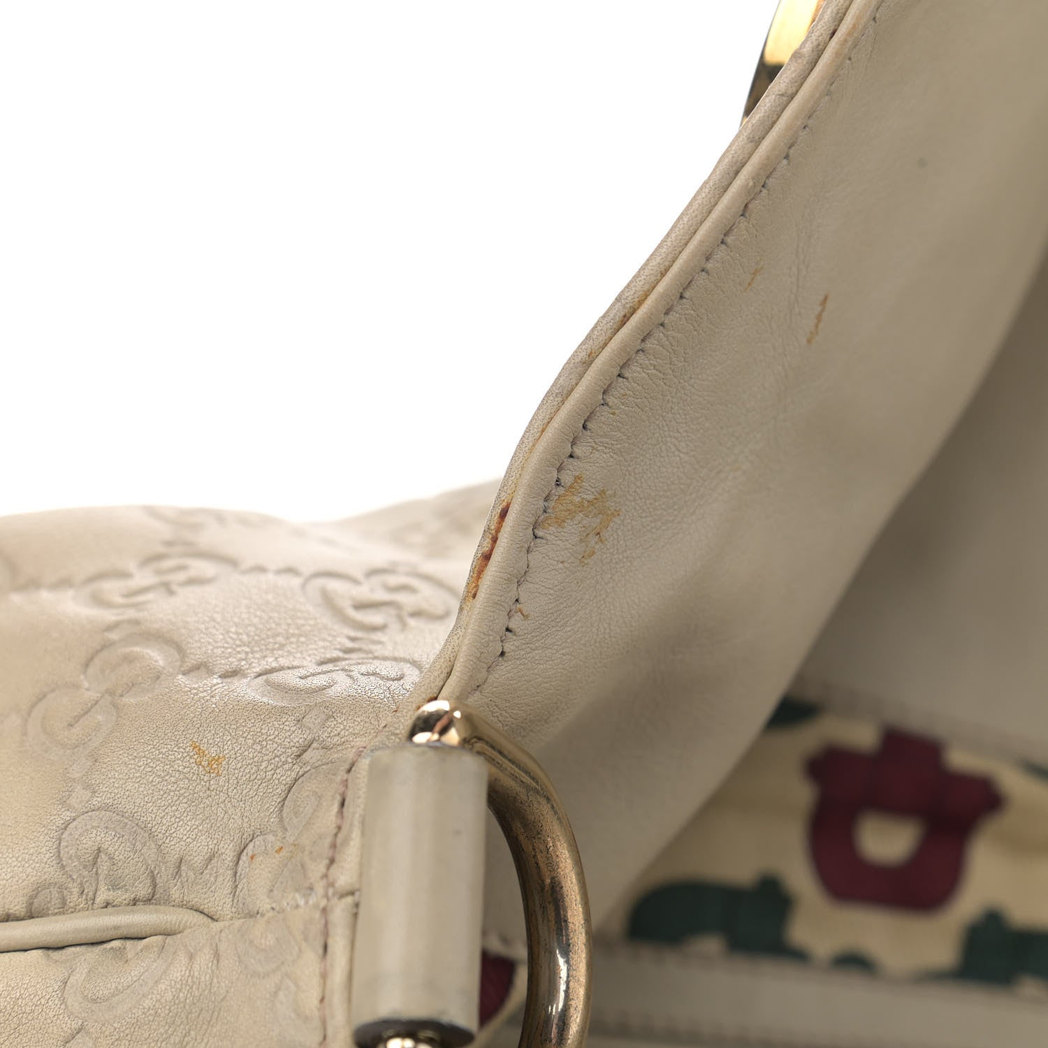 Gucci Guccissima Medium Hysteria Top Handle Bag Off White 12 of 12