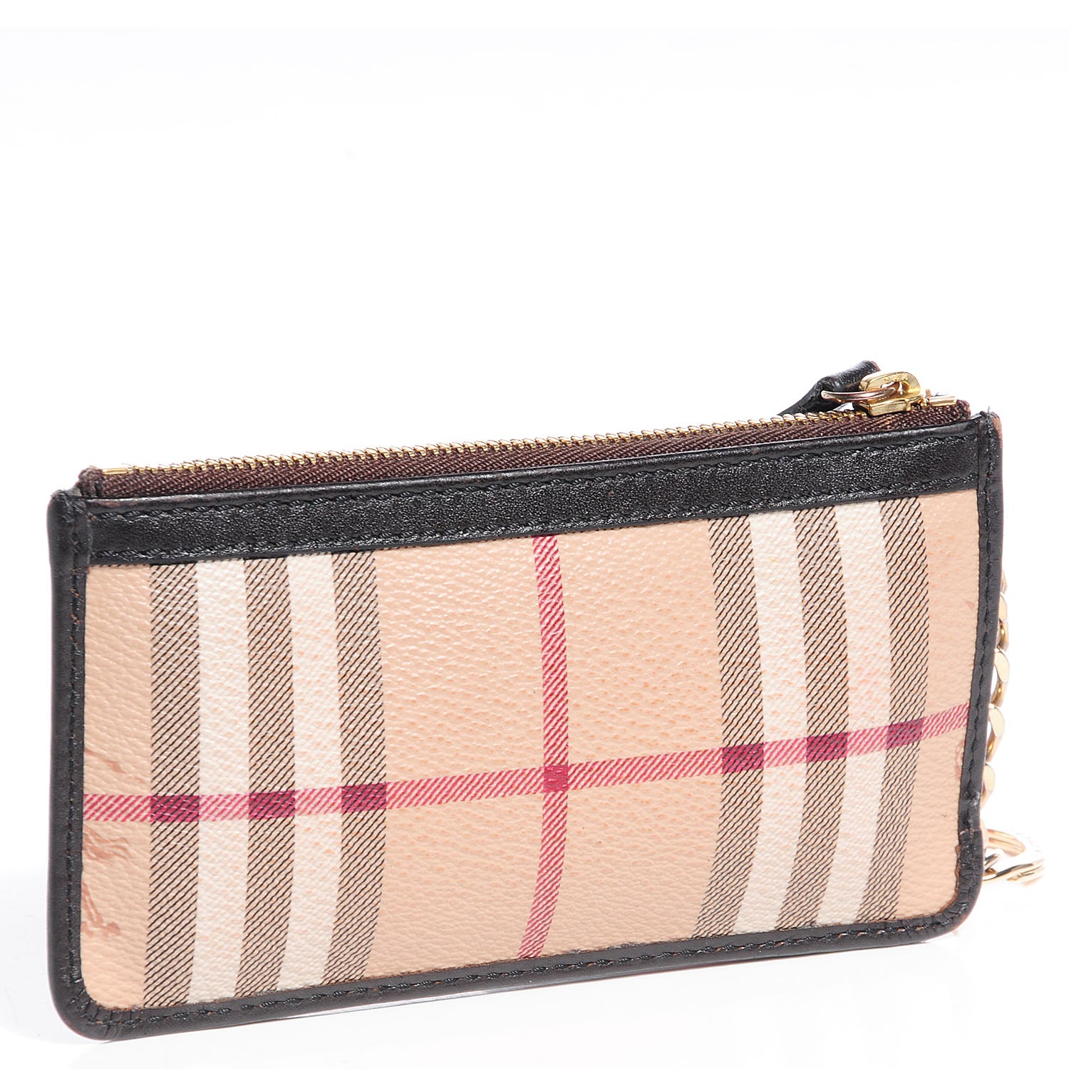 Burberry Haymarket Check Lindal Coin Case Chocolate 3 of 7