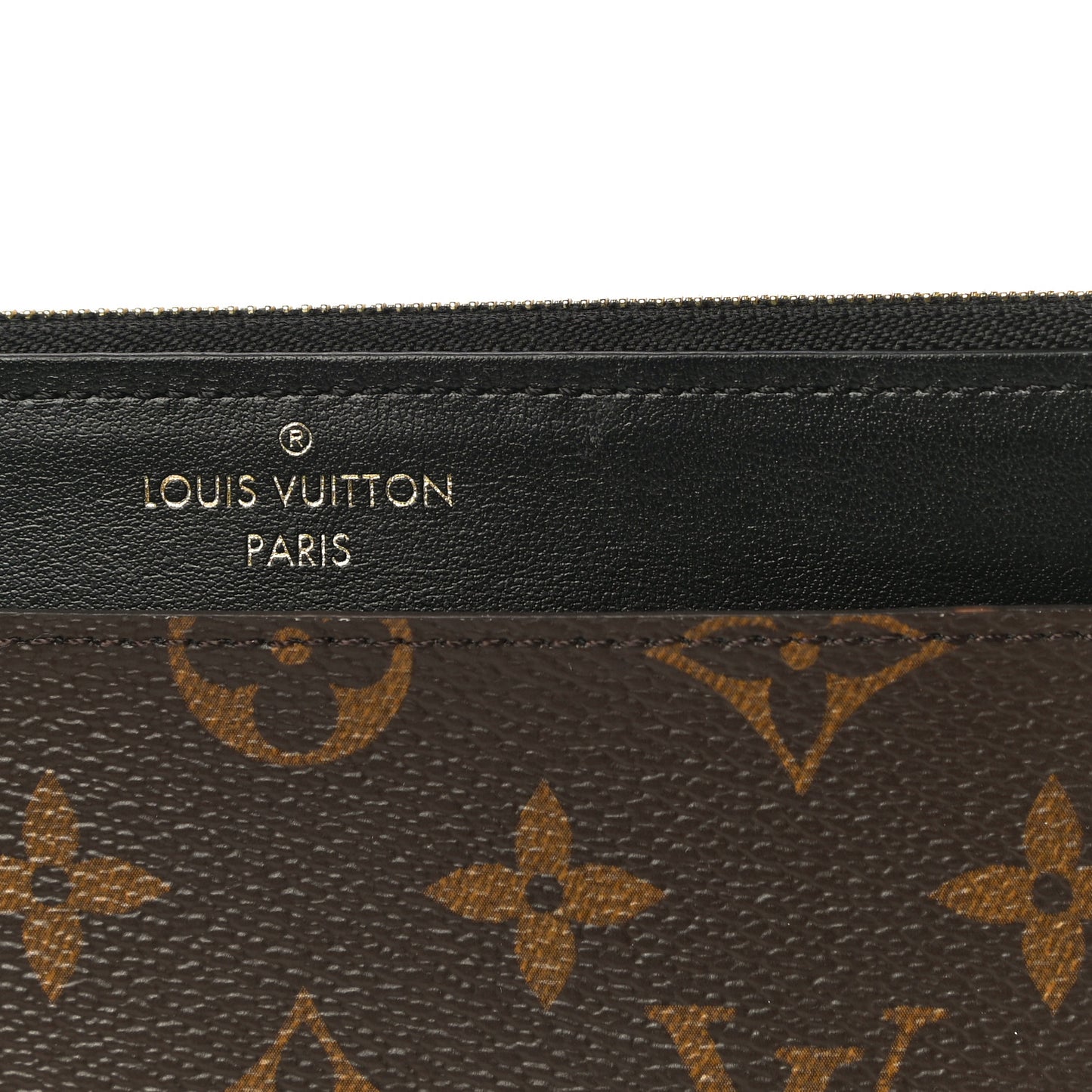 Monogram Slim Purse Black
