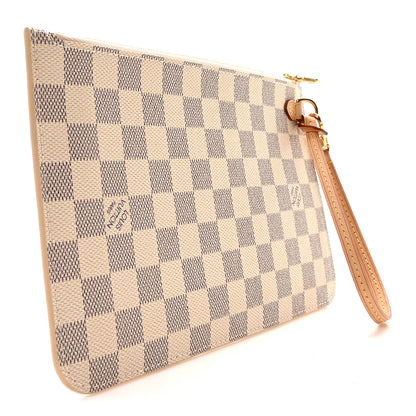 Louis Vuitton Damier Azur Neverfull MM GM Pochette 3 of 9