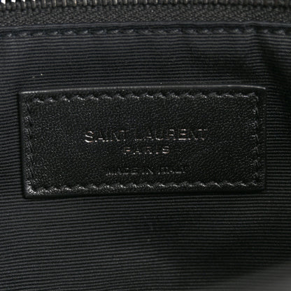 Saint Laurent Lambskin Quilted Toy Loulou Puffer Monogram Monochrome Chain Satchel Black 6 of 10