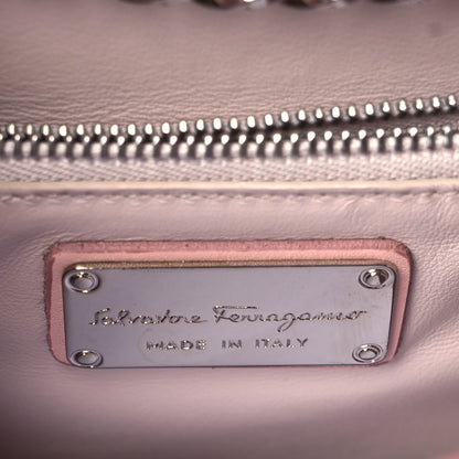 Salvatore Ferragamo Smooth Calfskin Vara Bow Chain Flap Crossbody Bon Bon 7 of 10