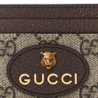 Gucci GG Supreme Monogram Neo Vintage Card Holder Beige Crop New Acero 7 of 10