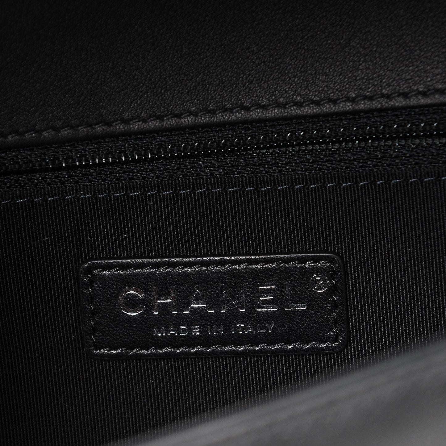 Calfskin Quilted New Medium Boy Flap Black