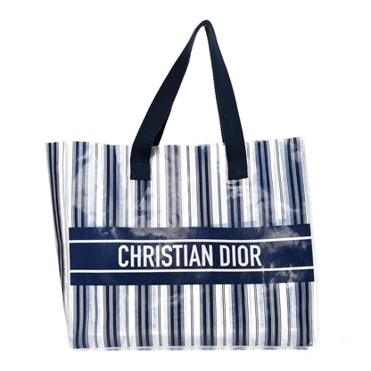 Christian Dior PVC Diorivera Tote Navy 1 of 8