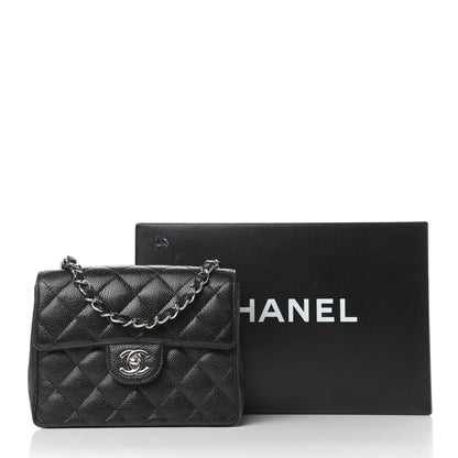 Chanel Caviar Quilted Mini Square Flap Black 11 of 11