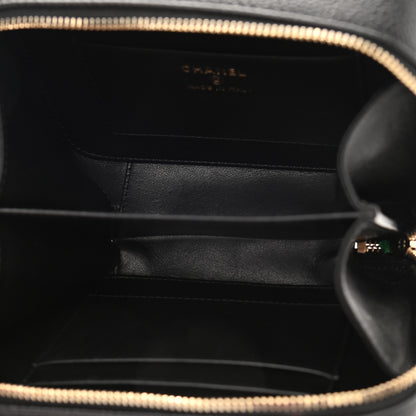 Chanel Caviar Quilted CC Filigree Vanity Clutch With Chain Black 5 of 11