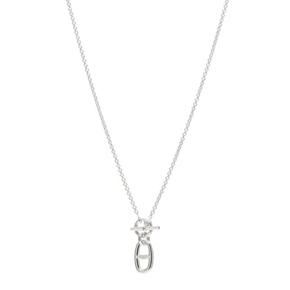 Hermes Sterling Silver Amulette Chaine d'Ancre Necklace 1 of 4