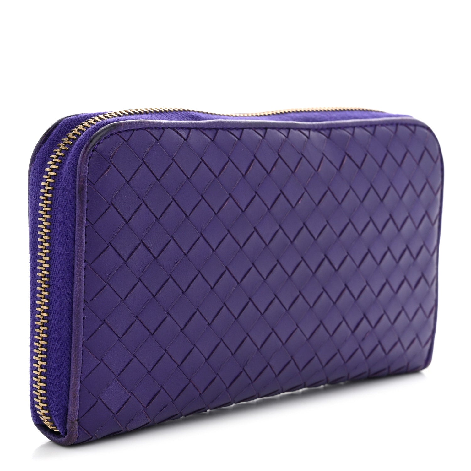 Bottega Veneta Nappa Intrecciato Zip Around Wallet Anemone 3 of 10