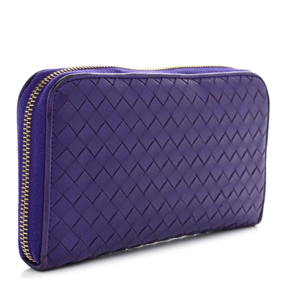 Bottega Veneta Nappa Intrecciato Zip Around Wallet Anemone 3 of 10