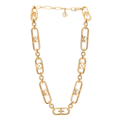 Louis Vuitton Metal My LV Chain Necklace Gold 3 of 6