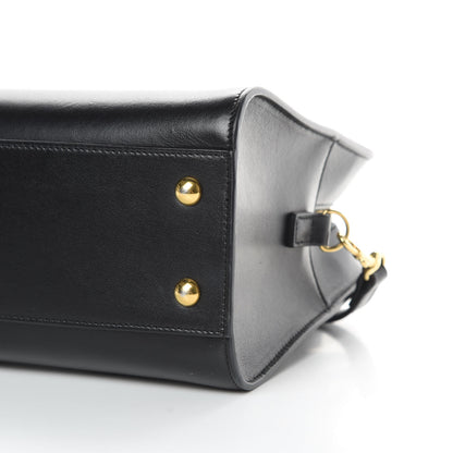 Saint Laurent Calfskin Monogram Baby Cabas Black 10 of 12