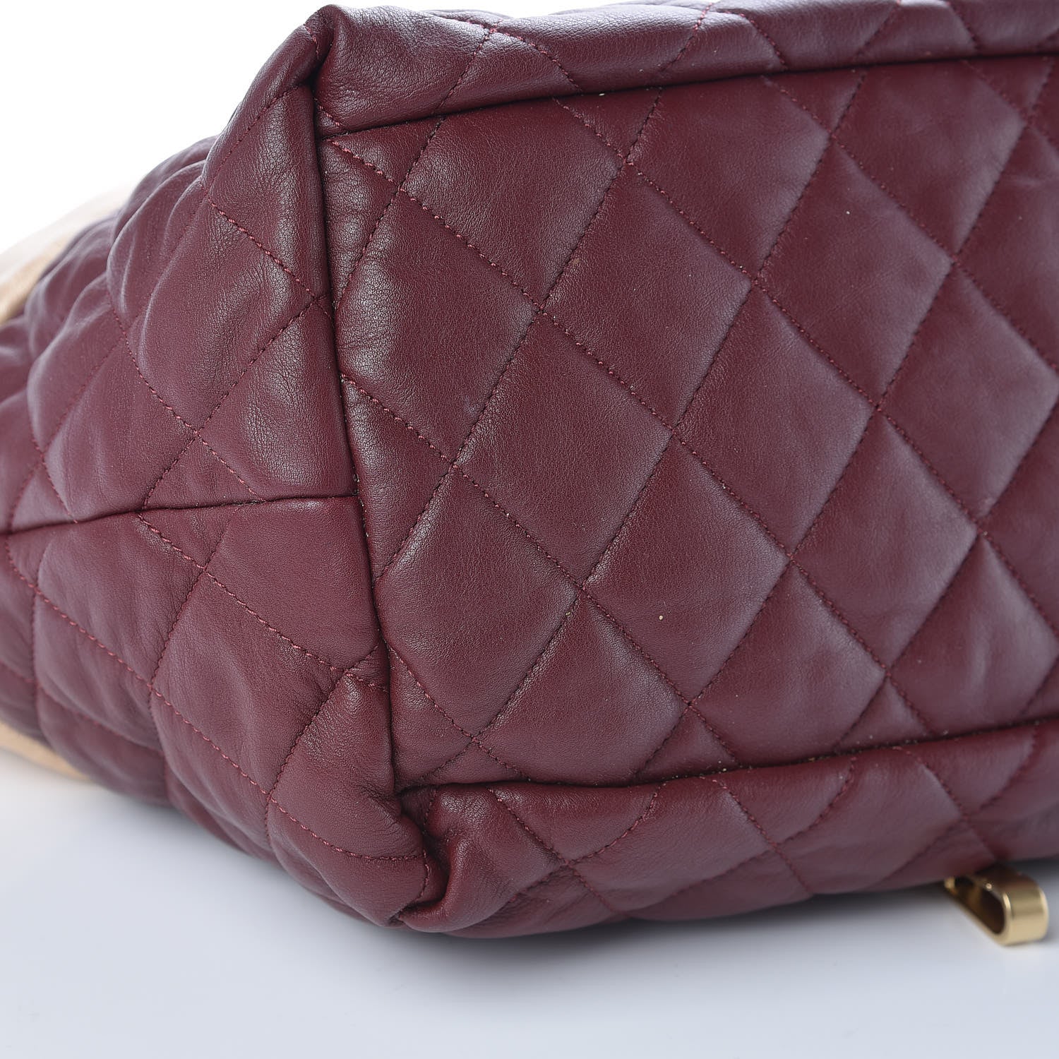 Chanel Metallic Lambskin Small Coco Cocoon Reversible Tote Light Gold 16 of 17
