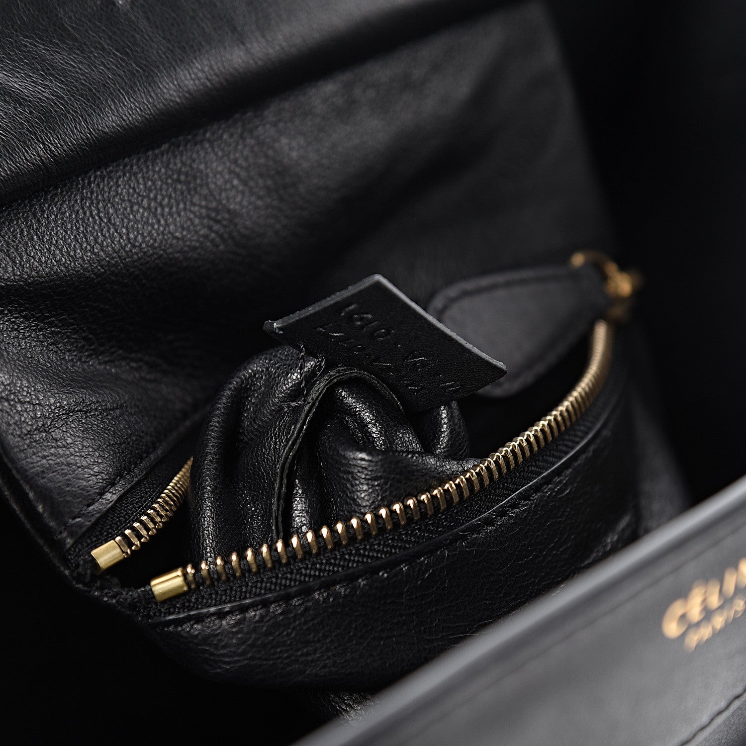 Celine Smooth Calfskin Micro Luggage Black 7 of 10