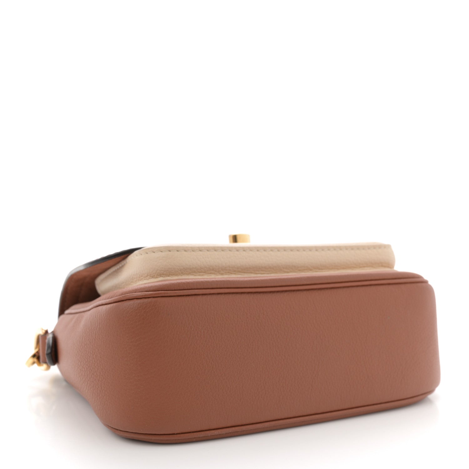 Louis Vuitton Grained Calfskin Lockme Tender Chataigne Brown 4 of 10
