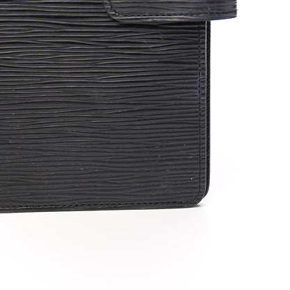 Louis Vuitton Epi Medium Ring Agenda Cover Black 6 of 7