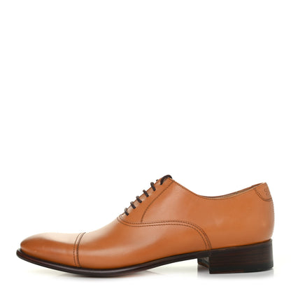 Gucci Calfskin Mens Captoe Oxford Loafers 10 Brown 1 of 4