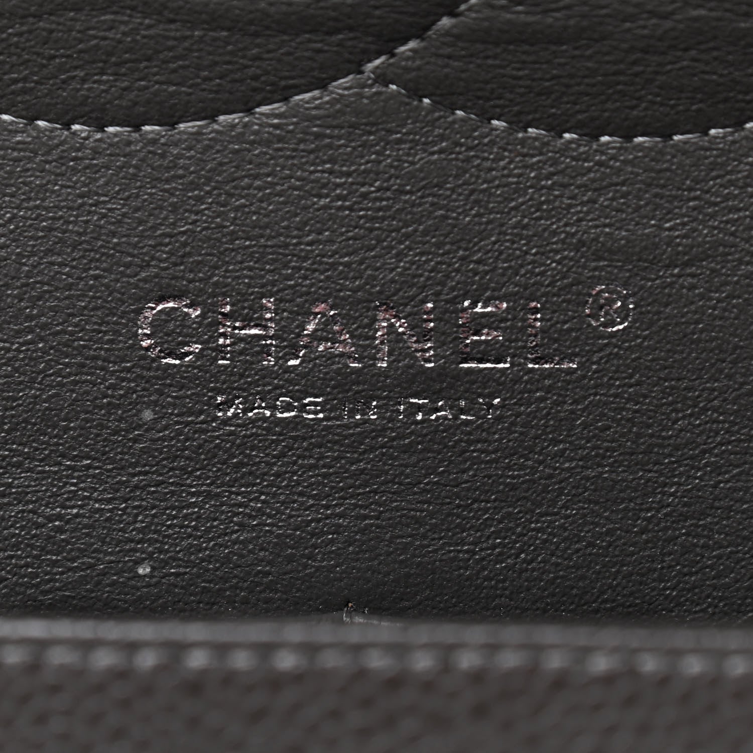 Chanel Caviar Quilted Jumbo Double Flap Dark Grey 8 of 12