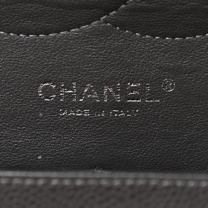 Chanel Caviar Quilted Jumbo Double Flap Dark Grey 8 of 12