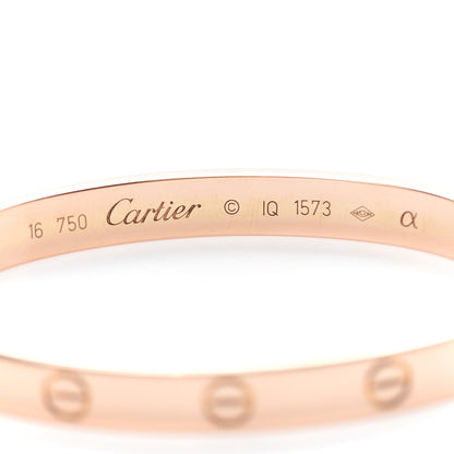 Cartier 18K Pink Gold LOVE Bracelet 16 4 of 6