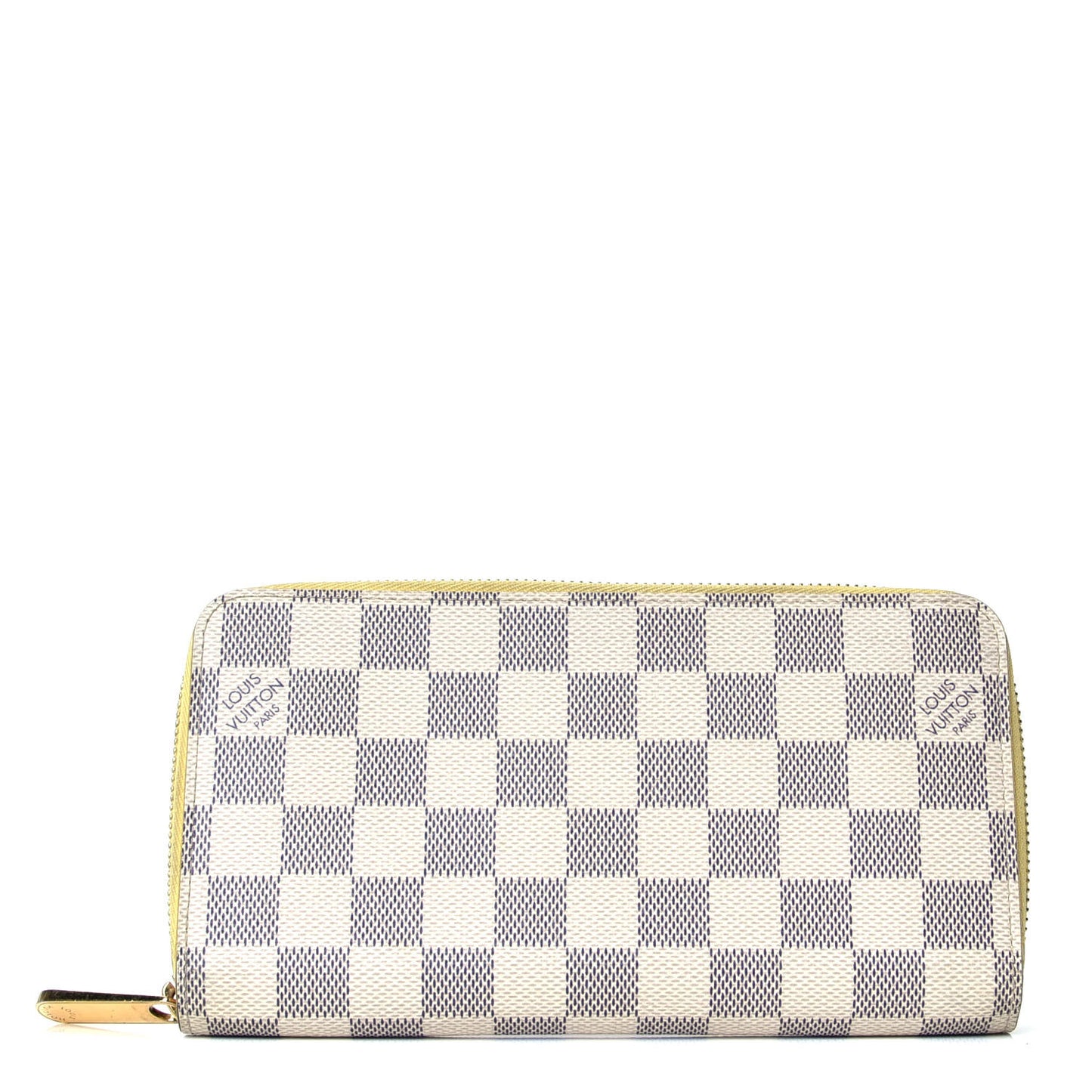 Damier Azur Zippy Wallet Jaune Pale