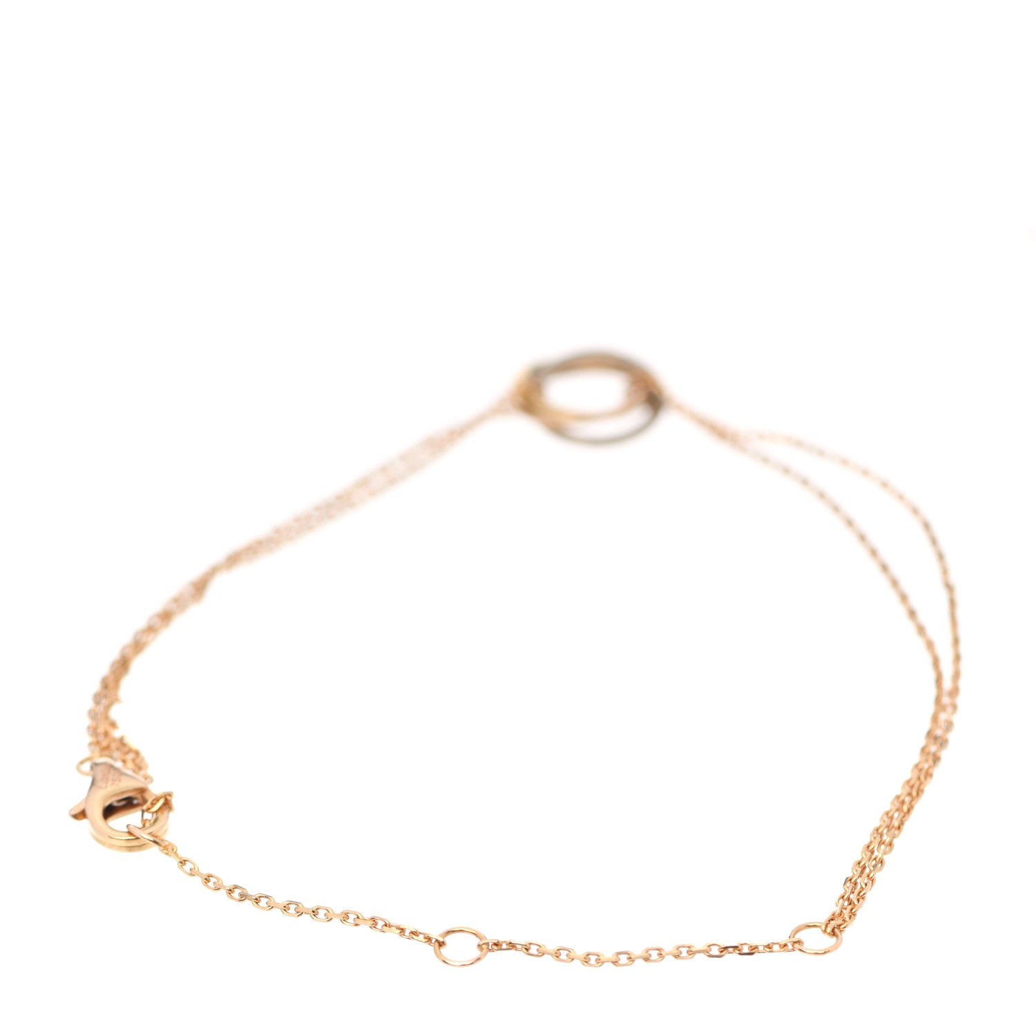 Cartier 18K Pink Yellow White Gold Trinity Bracelet 2 of 3