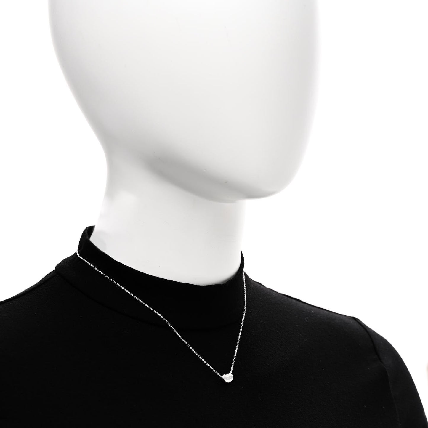 Sterling Silver 9mm Elsa Peretti Bean Pendant Necklace