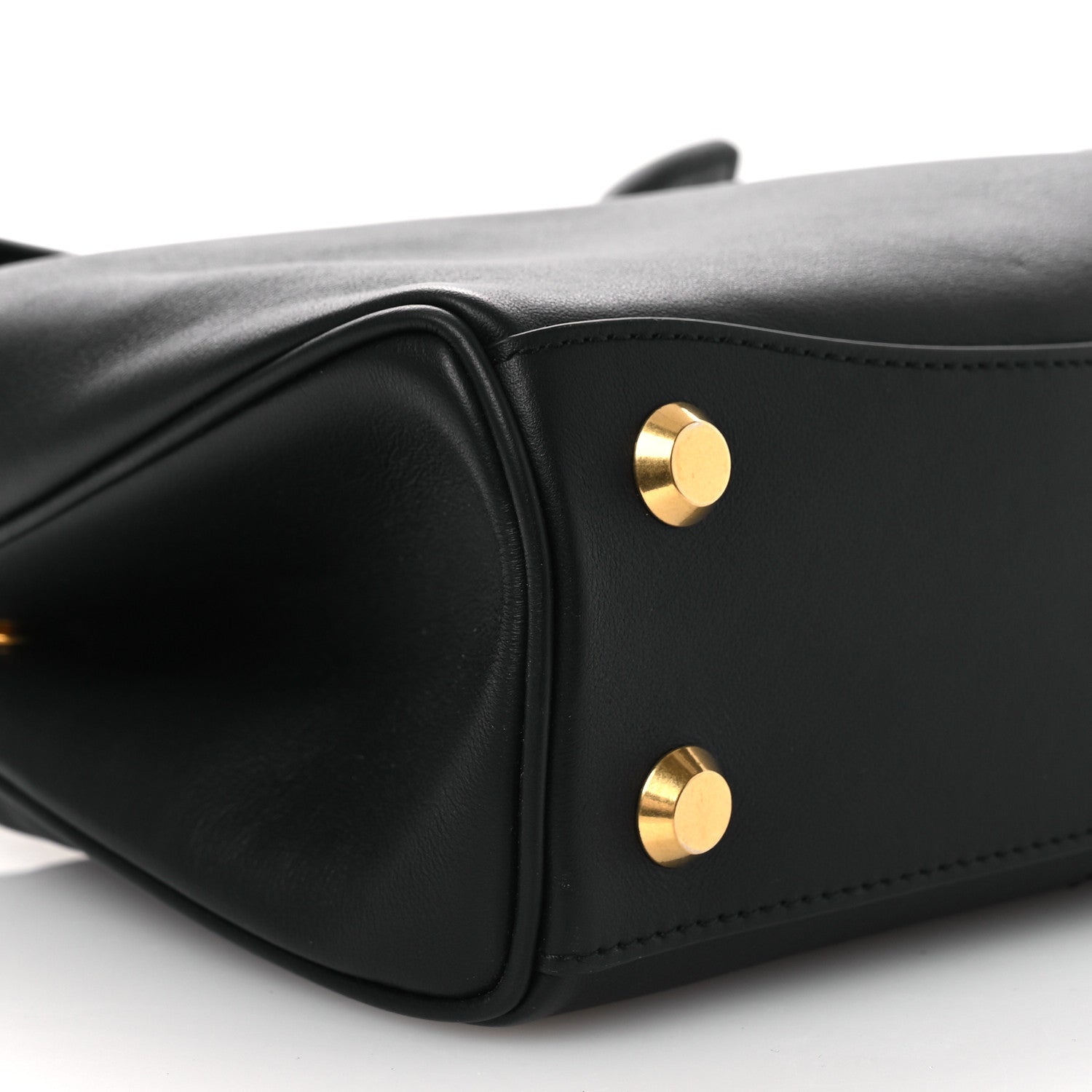 Balenciaga Natural Smooth Calfskin Mini Rodeo Top Handle Handbag Black 8 of 9