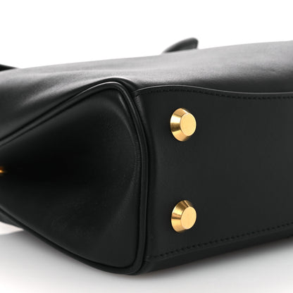 Balenciaga Natural Smooth Calfskin Mini Rodeo Top Handle Handbag Black 8 of 9